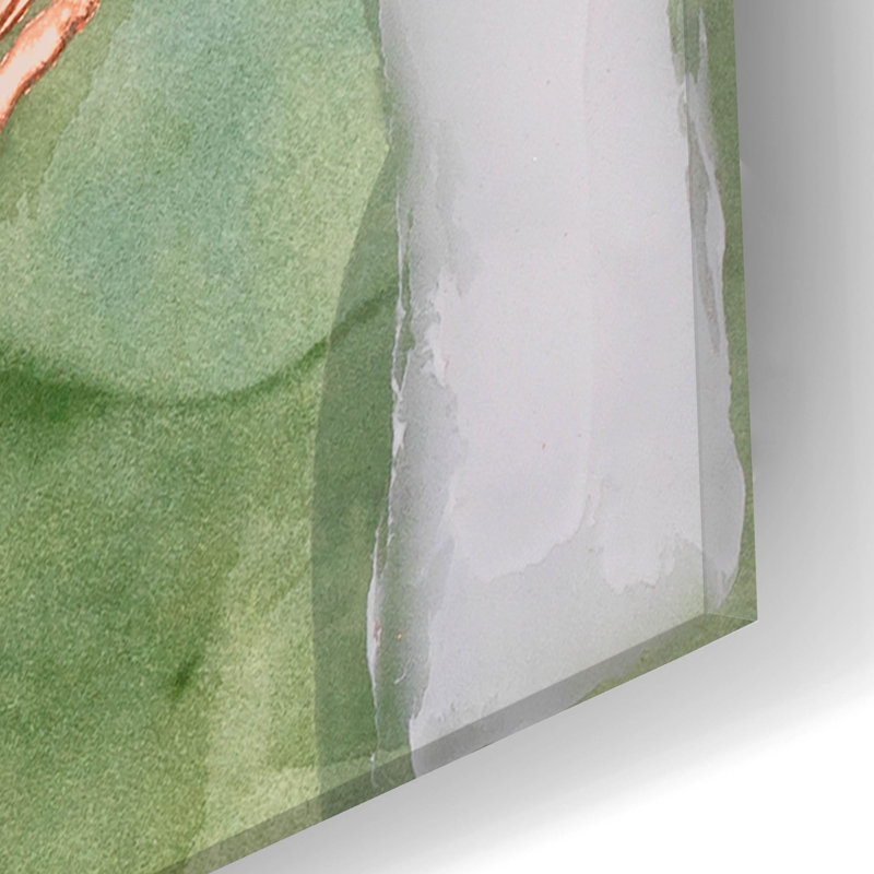  «Green Ghost 1» par June Erica Vess, art mural en verre acrylique, 16 po x 24 po, H 24 po x l 16 po