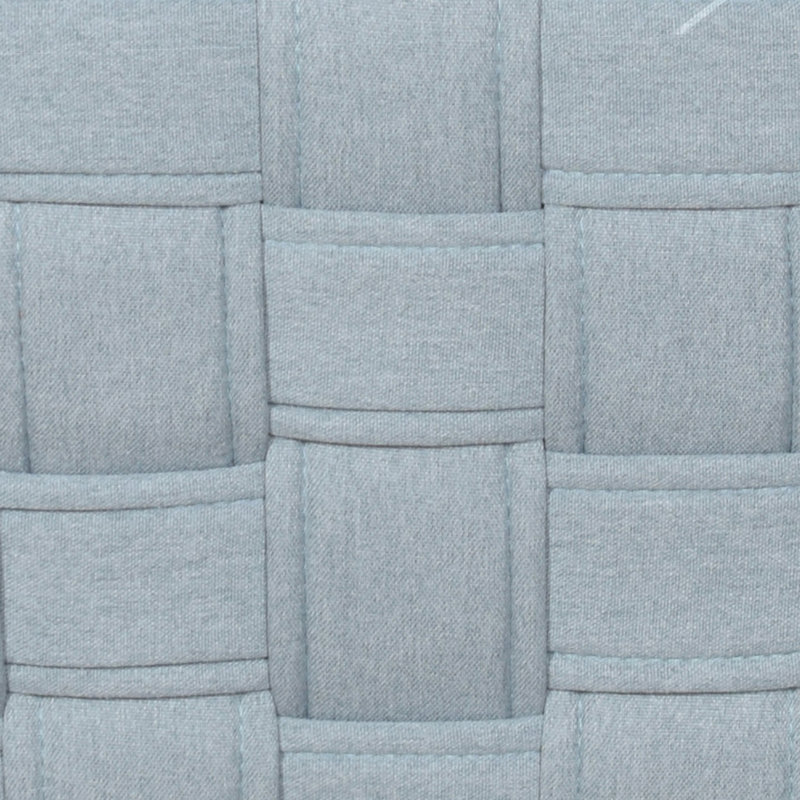 Light Teal Coffee Table with Knitting Texture Base