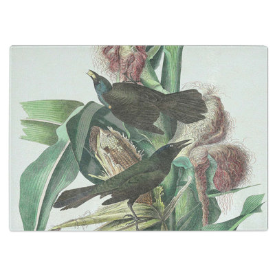 Tempered Glass Common Crow Chopping Board