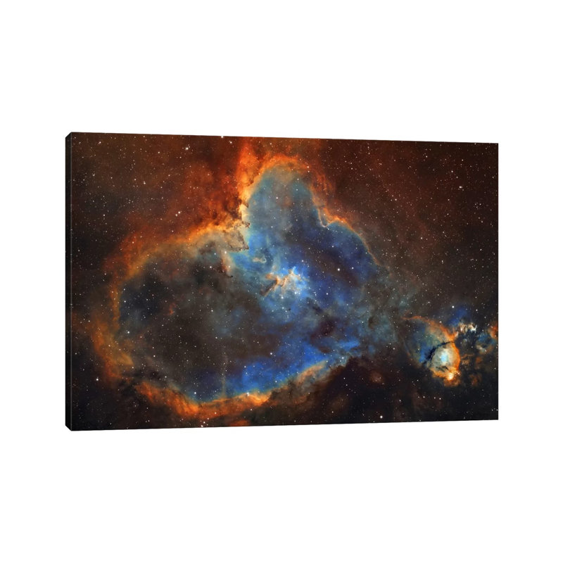 The Heart Nebula In Cassiopeia 1 Piece Wrapped Canvas Wall Art, 101.6 cm H x 66.04 cm W x 1.91 cm D