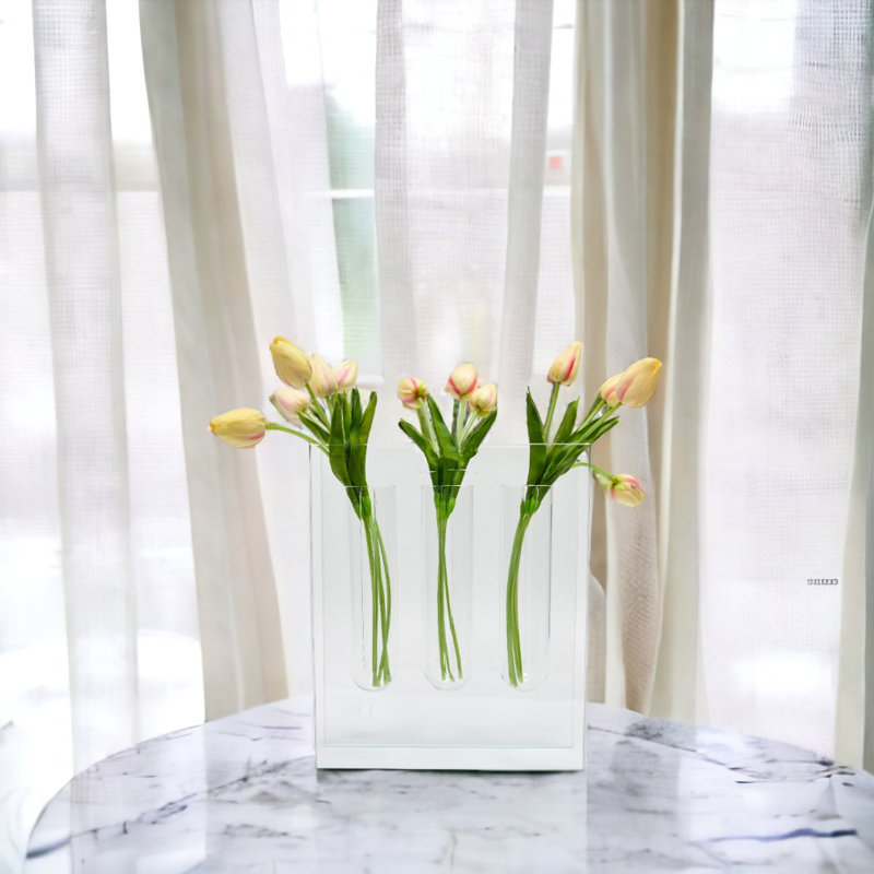 Vase de table en verre