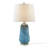 Chokio Blue Confetti Glass Table Lamp