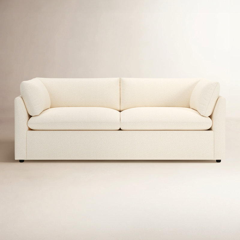 Kallie 86" Upholstered Sofa, Bella Tobacco Performance Velvet