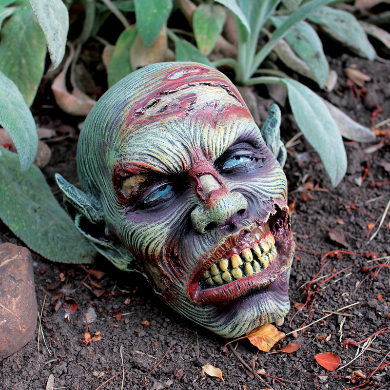 Statue en perte de tête zombie, Simple