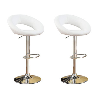 Tabourets de bar rembourrés (ensemble de 2)