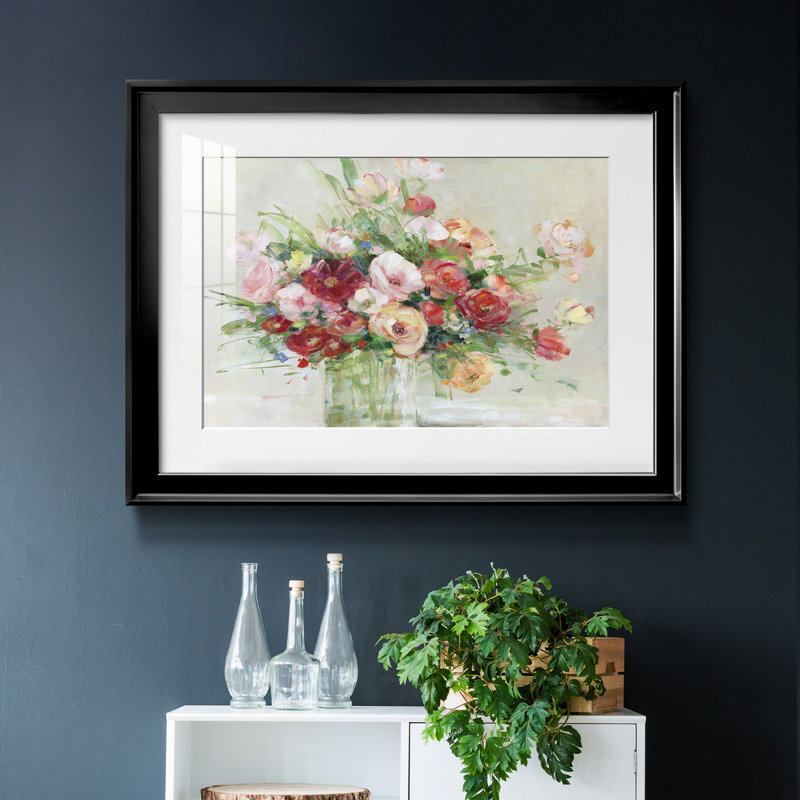 Just Peachy - peinture encadrée, H 22,5 po x l 30,5 po x P 1,5 po, Papier avec cadre noir