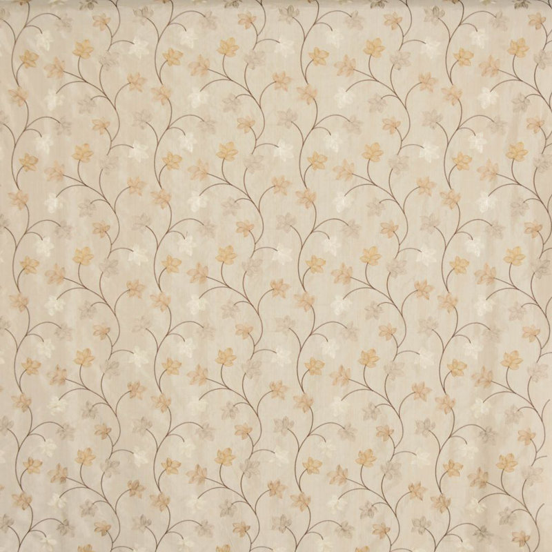 Tissu floral Allure, Latte
