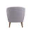 Arlaith Linen Upholstered Accent Chair with Ottoman, Rubberwood Legs-1110814247
