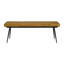 Banc rembourré en cuir avec pieds en métal, espresso antique-1535158081