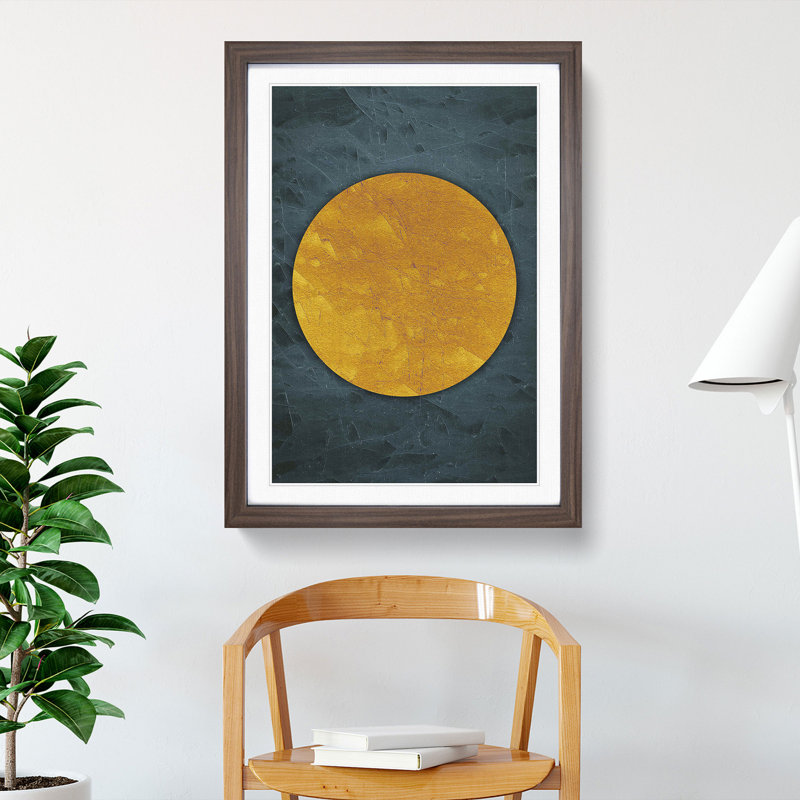 The Sun A1 - Framed Print, 48cm H x 36cm W x 2cm D, Walnut
