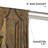 Classic Swag Valance with Tassels, Bronze Jacquard Waterfall Valance, 59" Window Treatment 1 Panel-1459905183