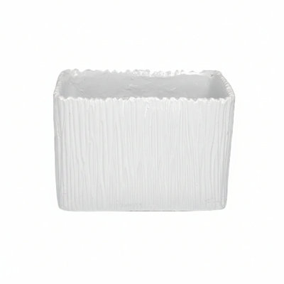 Rita Rectangular Embossed Planter - Small