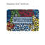 Multicolore, tapis de porte à motif floral Mosaic, pour patio et jardin, 24 po x 36 po