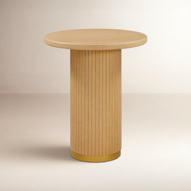 Diani Oak Wood Entry Table, Natural