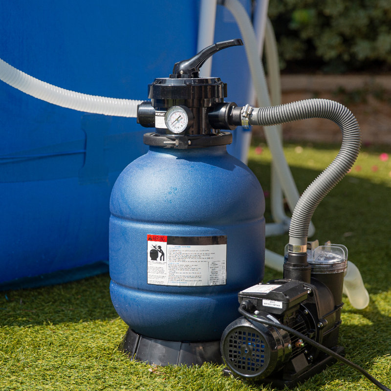 Filtre à sable XtremepowerUS 13 po avec pompe 2400 GPH et protection contre les surcharges thermiques