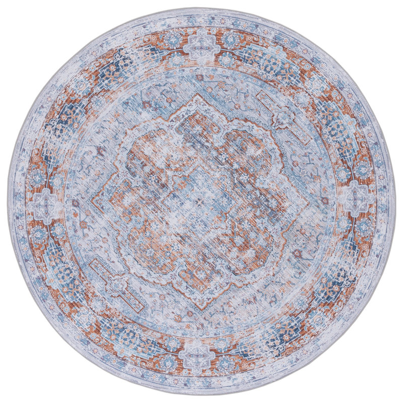 Tucson Performance Machine Washable Oriental Rug, Round 6'