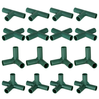 Plastic Greenhouse Frame Connectors(pack of 16)
