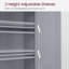 Armoire de rangement pour salle de bain avec 2 tablettes réglables-1567161014