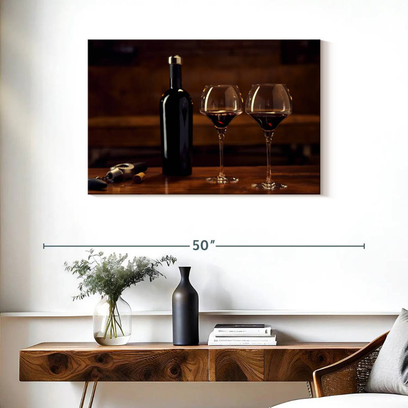 Yarlin Red Wine Drinking, 24" H x 36" W