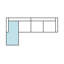 Romelia 3 Seater Velvet Sofa & Chaise-484602456-484602438