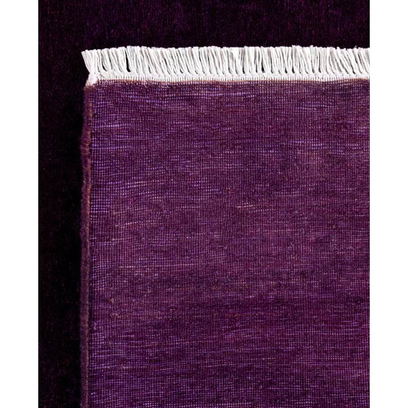 Overdyed One-of-a-Kind 6' 1" X 9' 5" Hand Knotted Area Rug