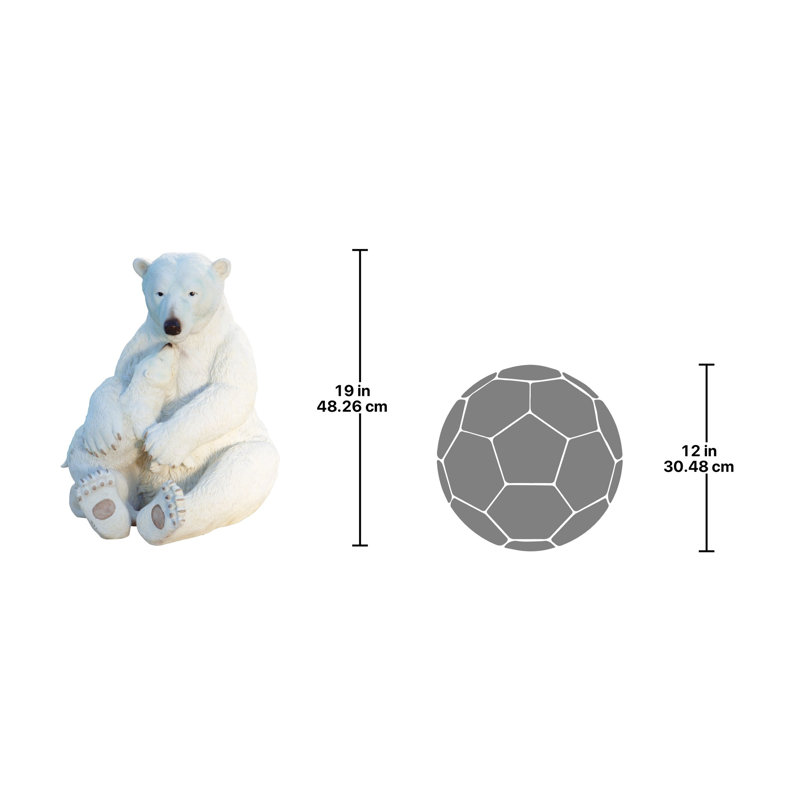 Statue de paire d'ours polaire
