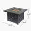 Foyer carré en fer - 50000 BTU