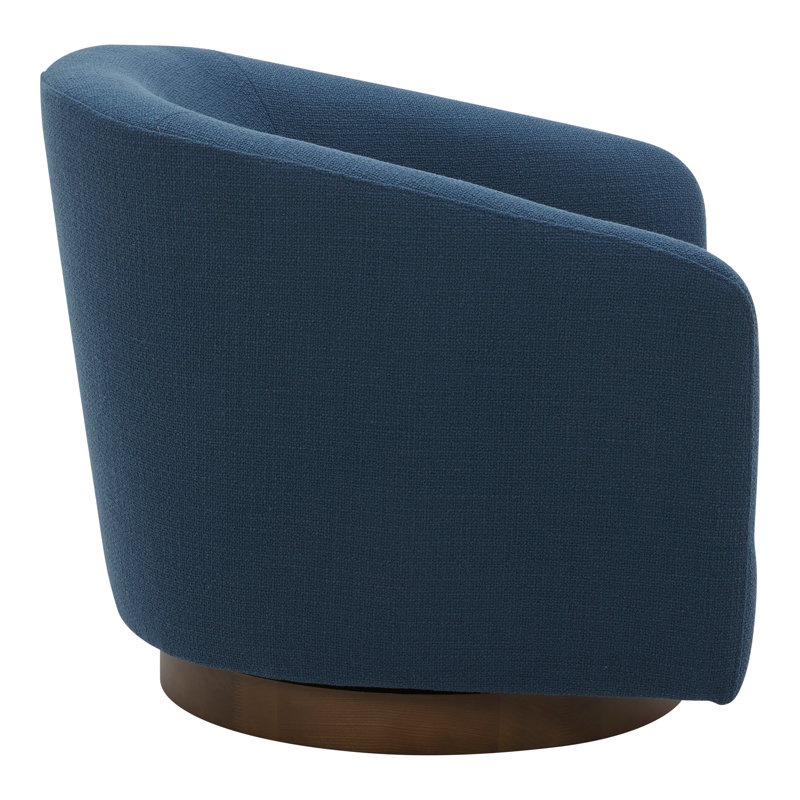 Oscy Swivel Armchair, Moto Cadet Polyester Blend