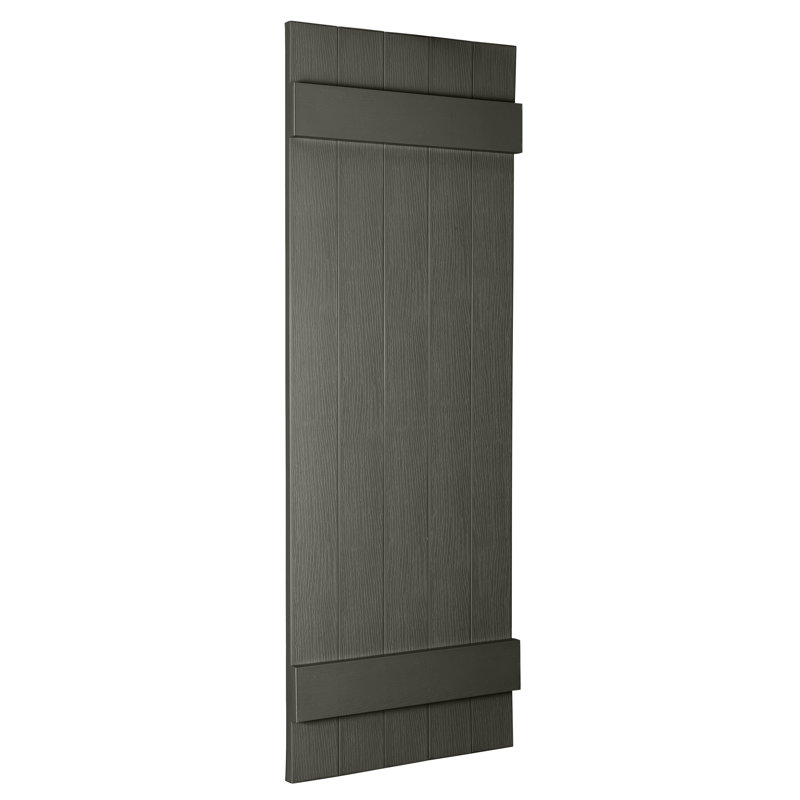 Custom 5 Board Closed BNB Shutters, 53", Heritage Green