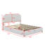 Lit plateforme tapissier avec système de rangement hydraulique-723241591-723241545