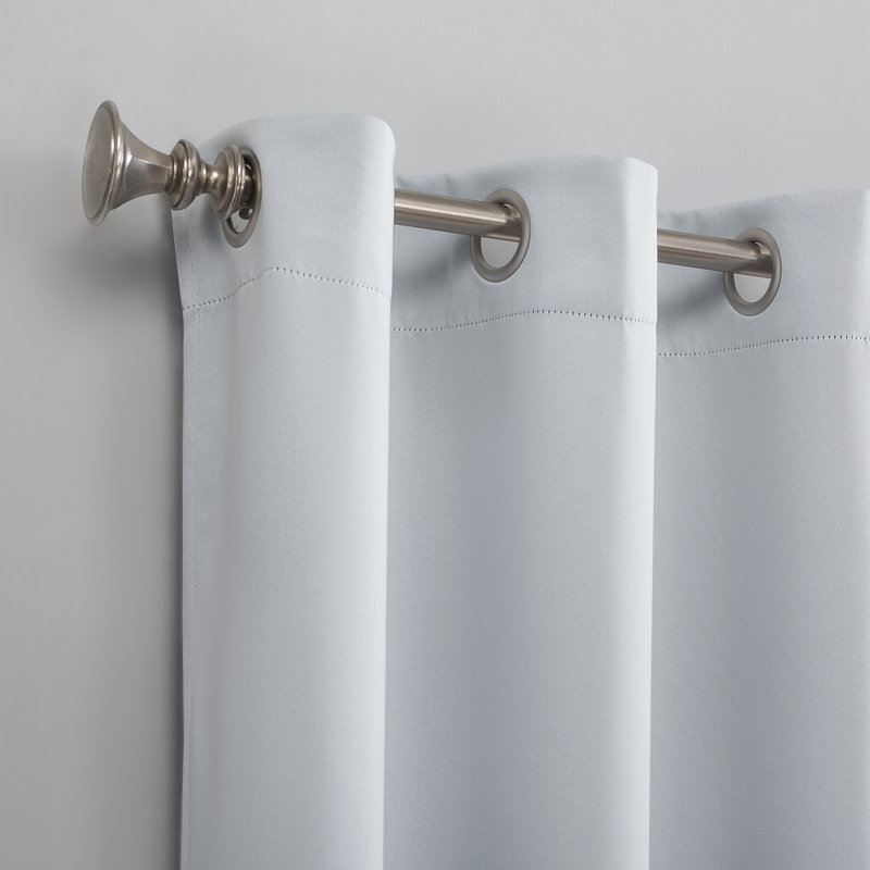 Panneau de rideau occultant avec œillets Burrier Wayfair Basics, Blanc huître, L 40 po x L 108 po