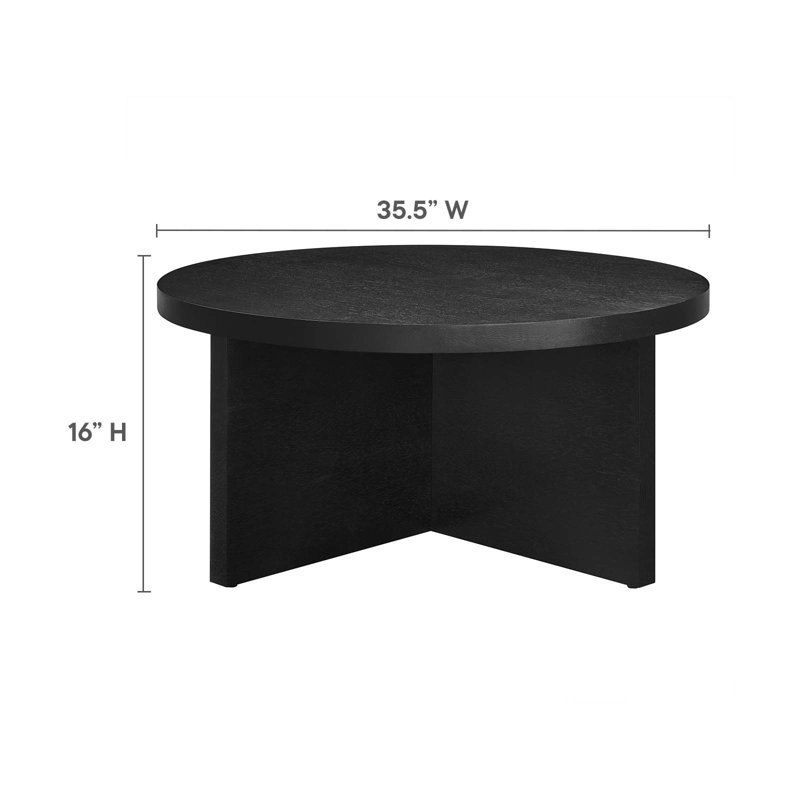 Table basse Modway Silas, Noir