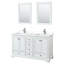 Ensemble de meuble-lavabo double 60 "avec miroir Deborah-97737073-97730159-97730156