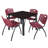 Kee Square Breakroom Table Top, 4 M Stack Chairs-190837648-190837653-190837675