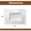 Ensemble de meuble-lavabo Shaker avec base de lavabo en résine 36 po-98901633