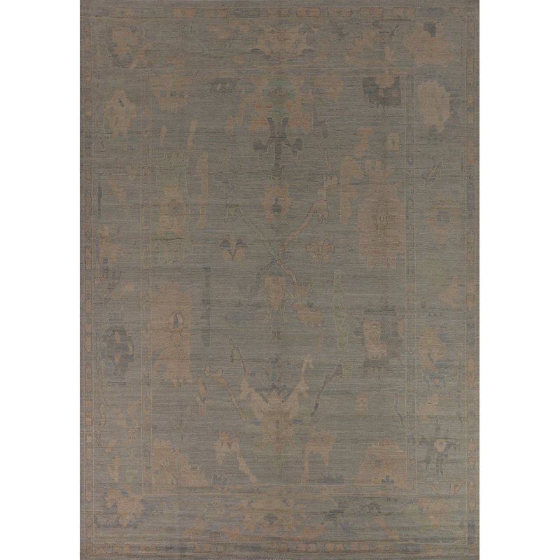 Vegetable Dye Oushak Turkish Area Rug