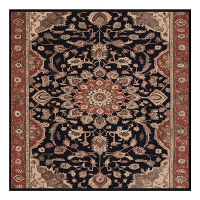 Tapis brun lavable à la machine