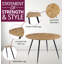 Cullompton Large Round Dining Table 120Cm, Effect Top, With 4 Black Faux Leather High Back Chairs-113816037