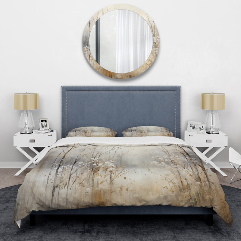 Ensemble de housse de couette Winter Meadow View Calmness II - Meadow, Housse de couette simple et deux taies décorative