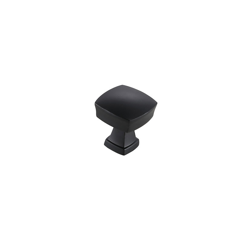 Crete 1.3" Length Square Knob, Matte Black