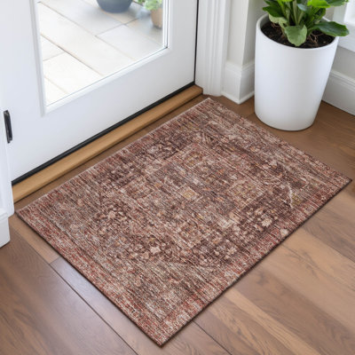 Tapis médaillon lavable de qualité supérieure AMF1240