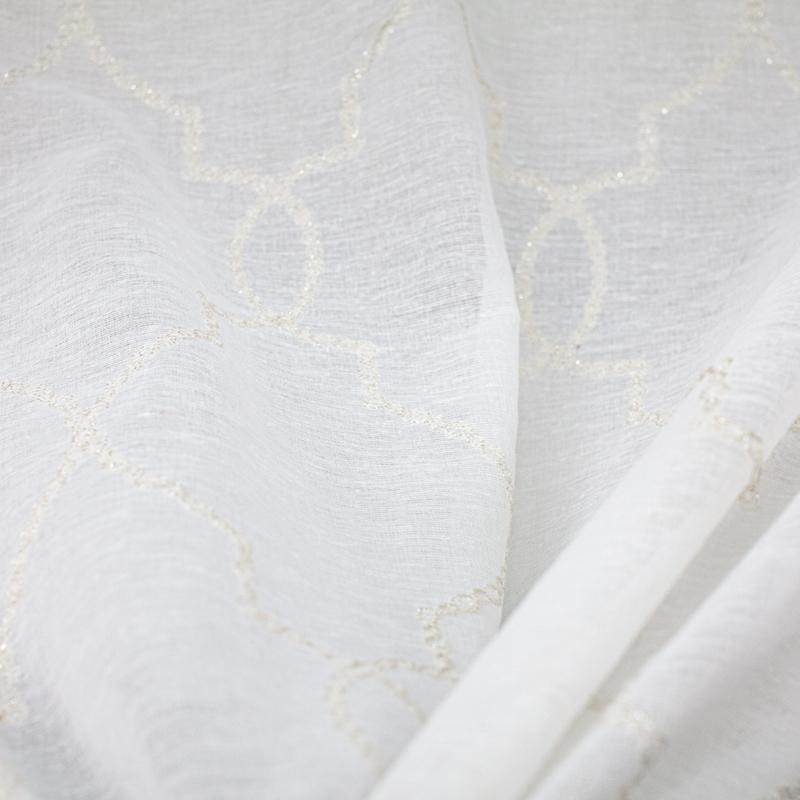 Embroidered Sheer | Aladdin Fabric_ALADDIN, Ivory