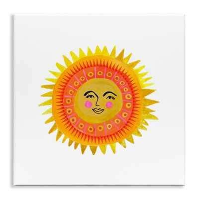 Plaque murale excentrique soleil bohémien, design par Katherine Herrell Studio