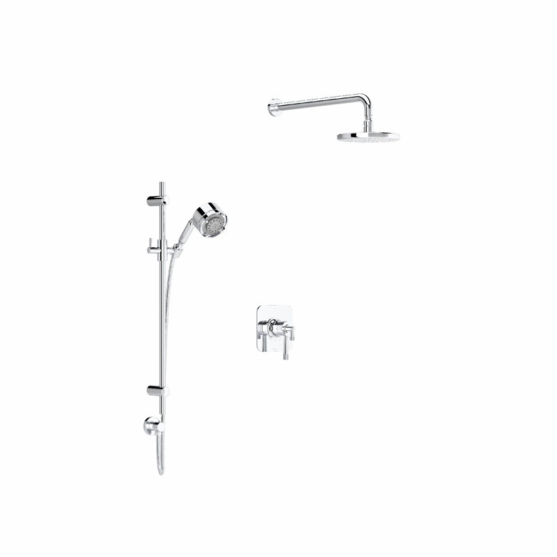 Graceline Thermostatic with Rough-in Valve, Polished Chrome