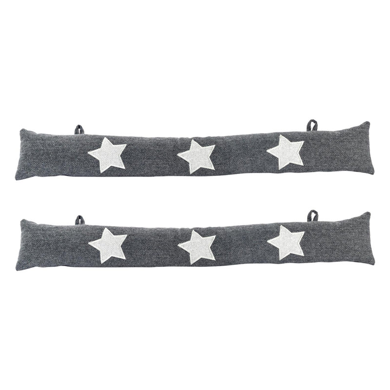 Nicola Spring - Herringbone Draught Excluders - 78.5cm - Star
