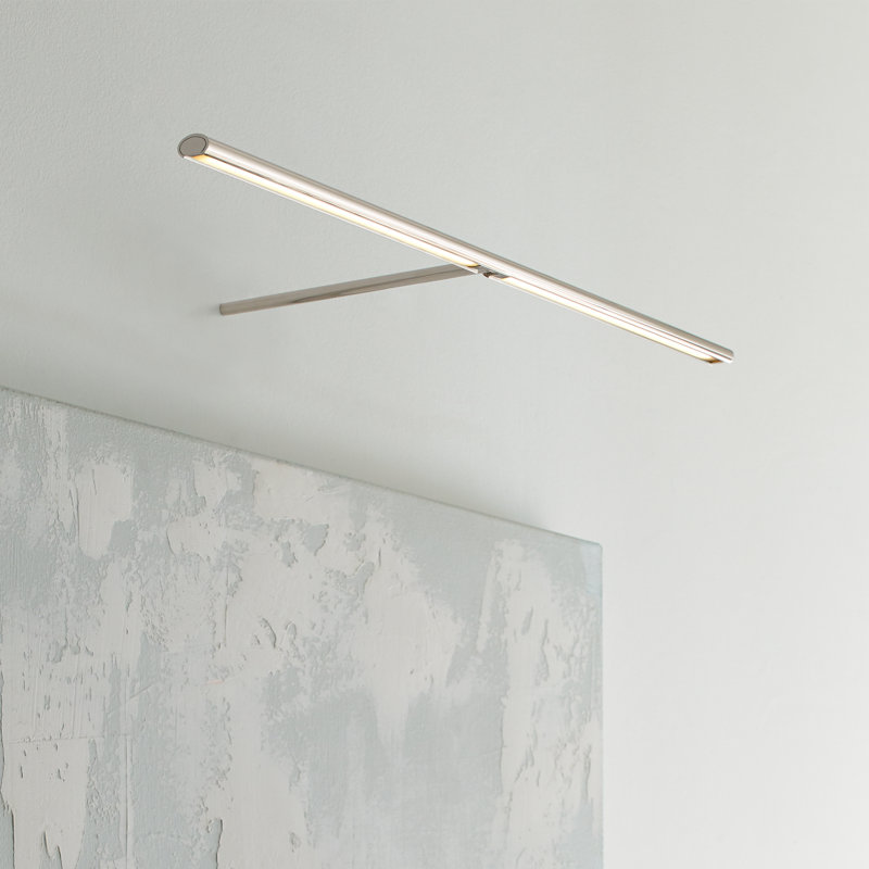 Plural Dimmable LED Wall Mounted Picture Light, Polished Nickel