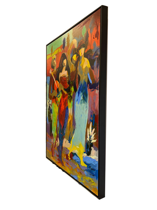 Companers de Banda, estampe numérique limitée sur toile par Jessica Palacios, 38 x 48