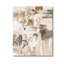 "Cadre beige à motif abstrait" par Lisa Ridgers sur toile-101610134
