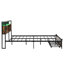 Structure de lit plateforme en métal très grand lit, tête de lit en bois avec fonction de charge, 2 tiroirs, lumières à DEL, pas de sommier, cadre facile à assembler avec charge, assemblage simple, poids de 600 lb-1790104469