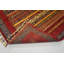 Aryana Wool Striped Area Rug in Red